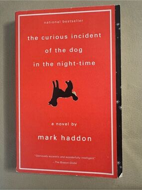 The Curious Incident of the Dog in the Night-Time by Mark Haddon - Red Paperback